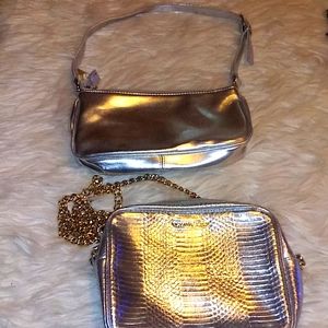 Victoria's Secret Silver Handbag bundle